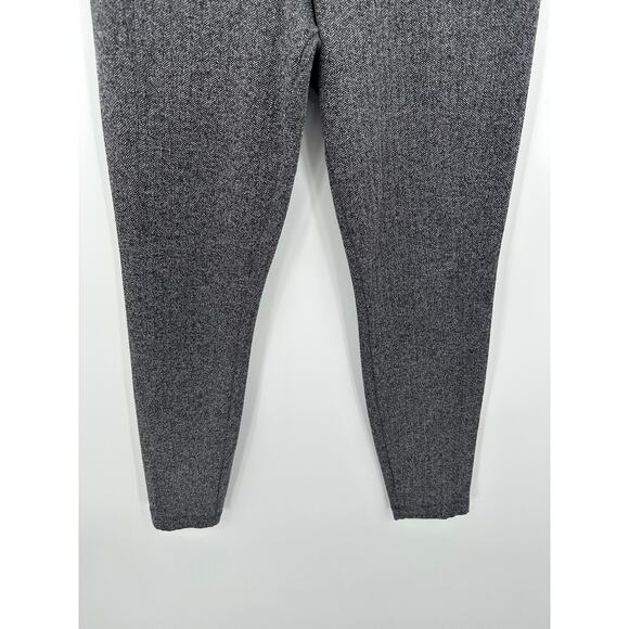 Athleta Delancey Herringbone Tight Leggings Women Medium Black White Workout - Picture 3 of 6